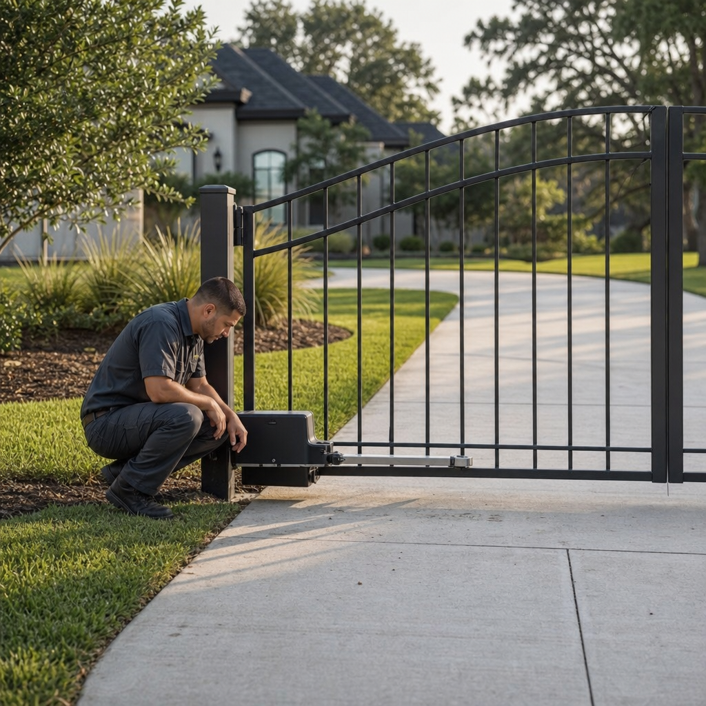 Illustration for gate opener repair in Fresno