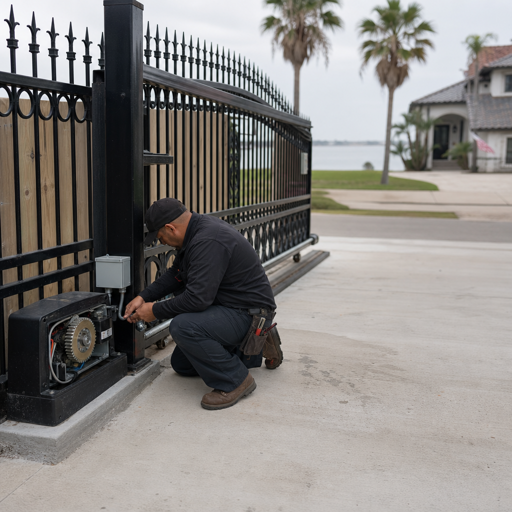 Illustration for gate motor repair in Bacliff