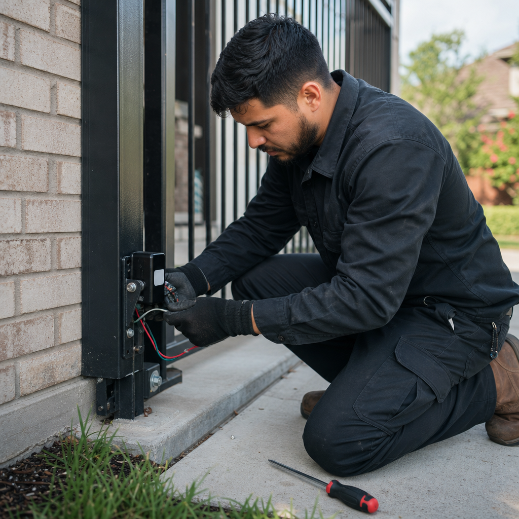 Illustration for gate opener repair in Aldine