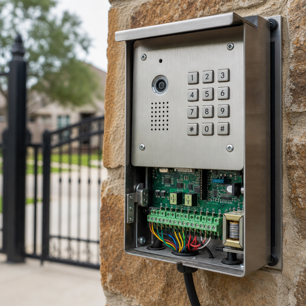 Illustration for gate intercom repair in Cinco Ranch