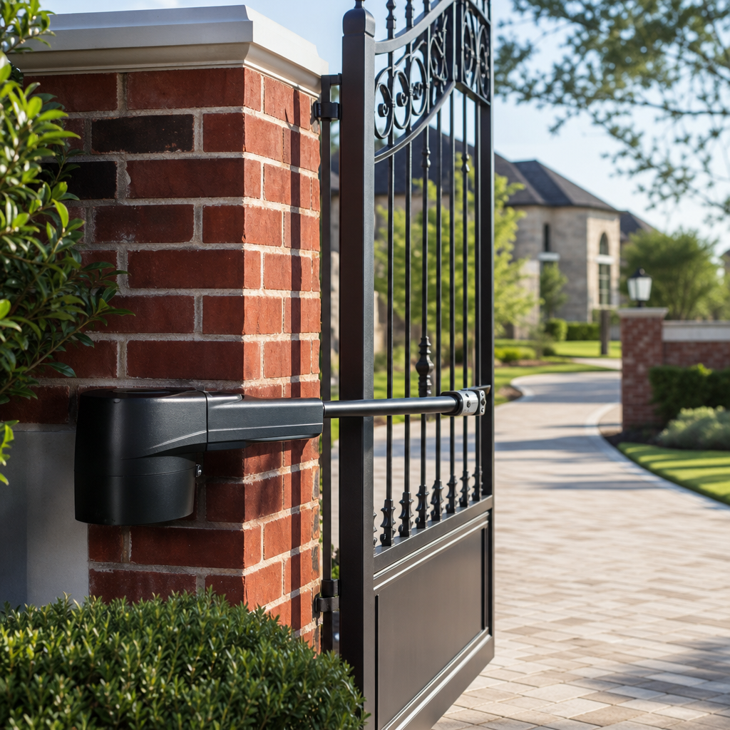 Illustration for gate installation in Fulshear