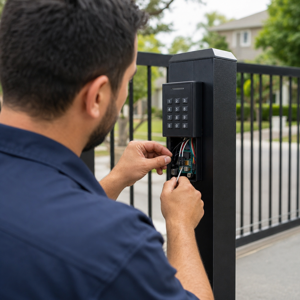 Illustration for gate repair in Galena Park