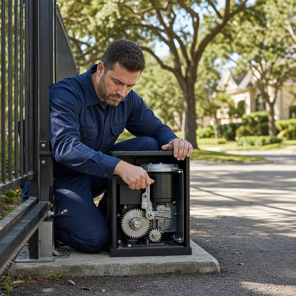 Illustration for gate opener repair in Atascocita