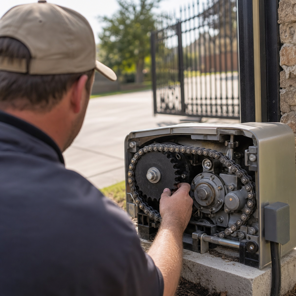 Illustration for gate opener repair in Brookshire