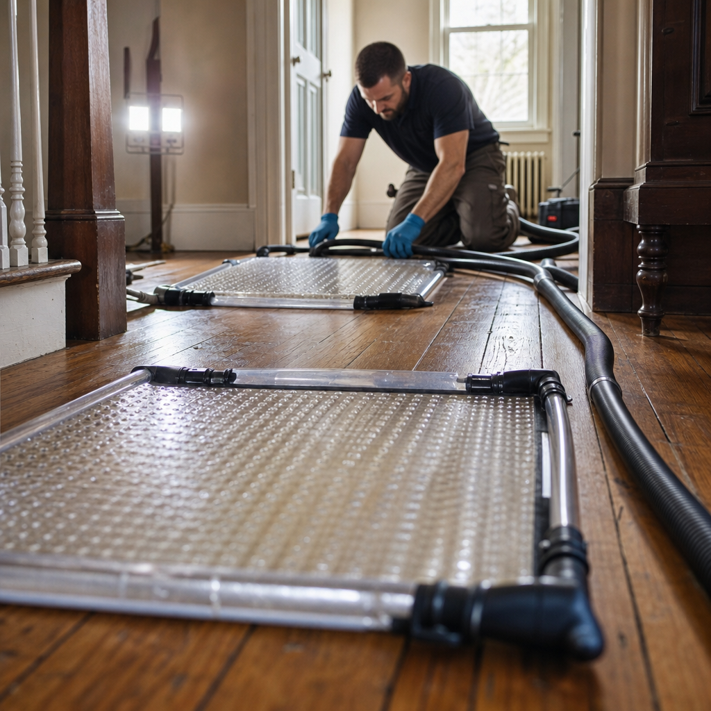 Illustration for water damage restoration in Bayonne