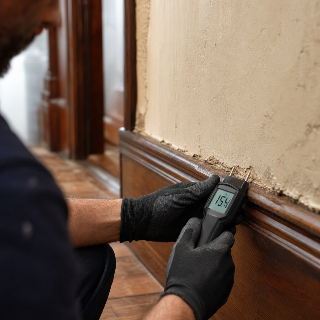Illustration for water damage restoration in Hoboken