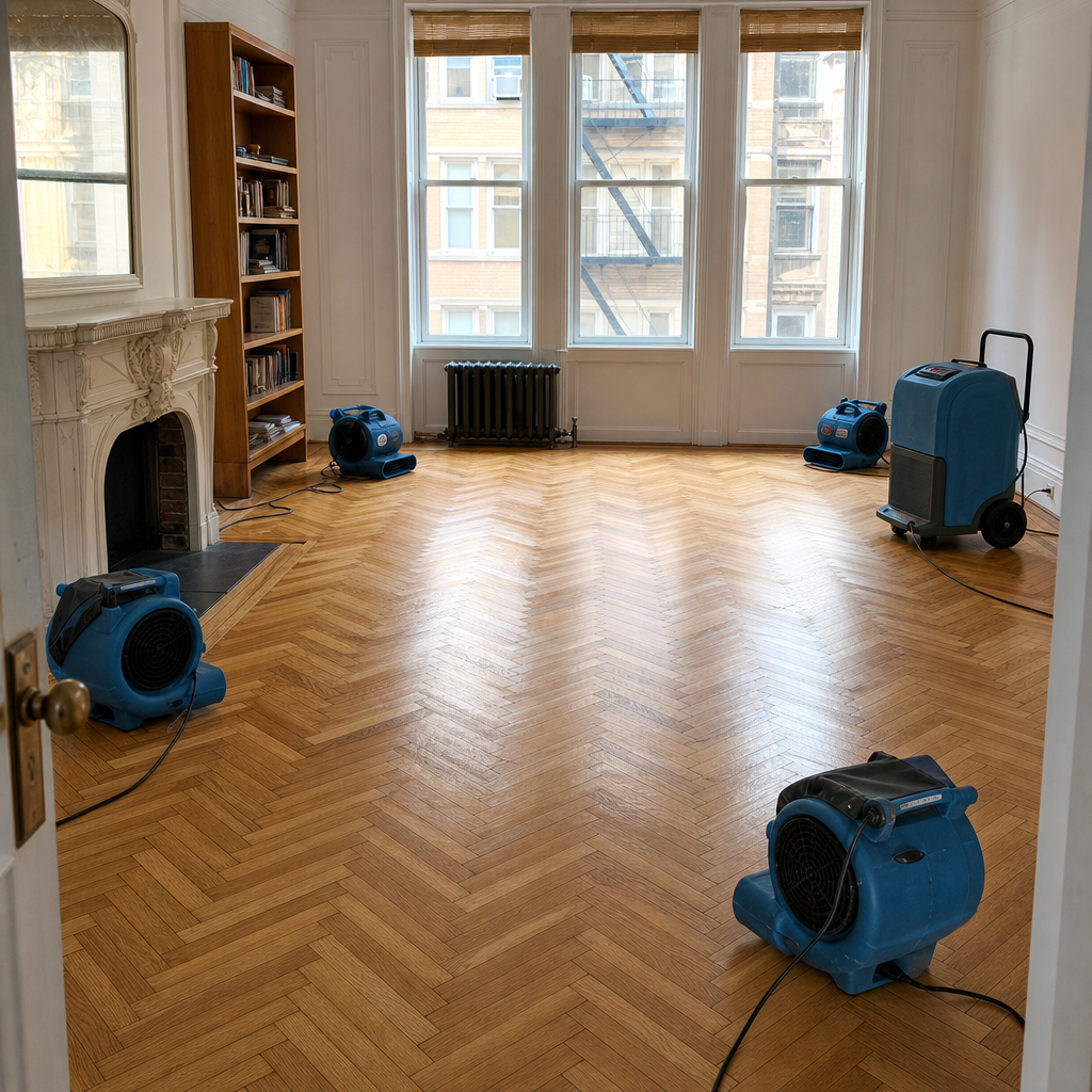 Illustration for emergency water damage restoration in Lower Manhattan