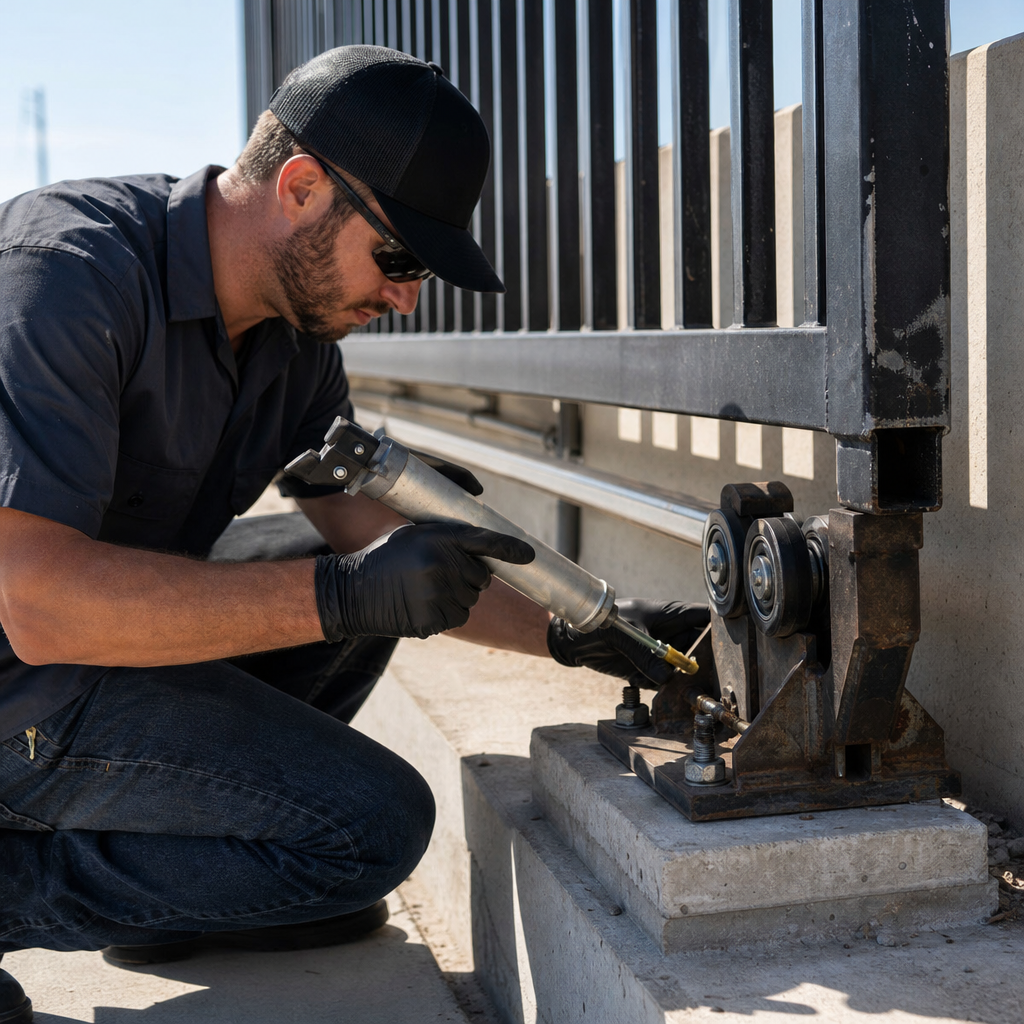 Illustration for commercial electric gate repair cost