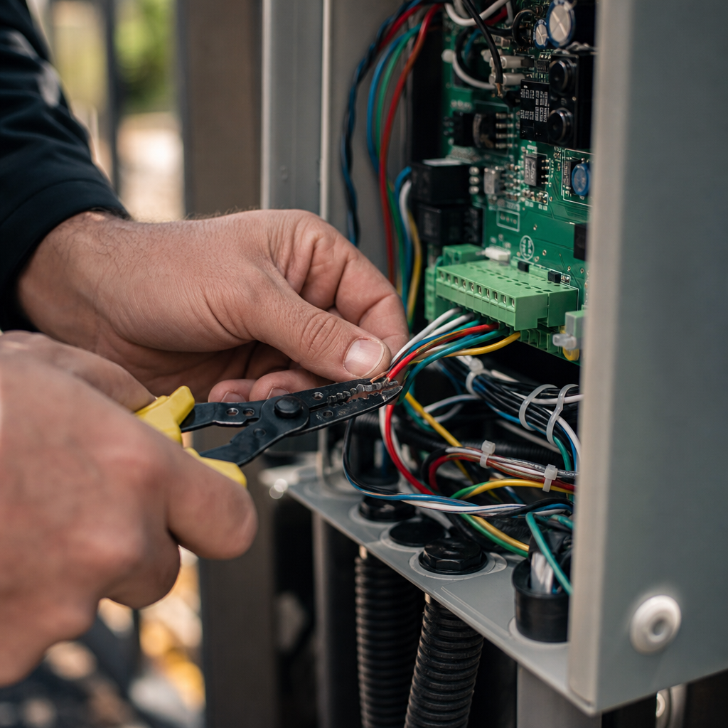 Illustration for electric gate repair