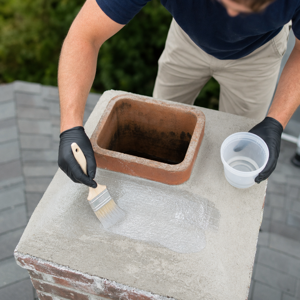 Illustration for chimney cleaning in Newark
