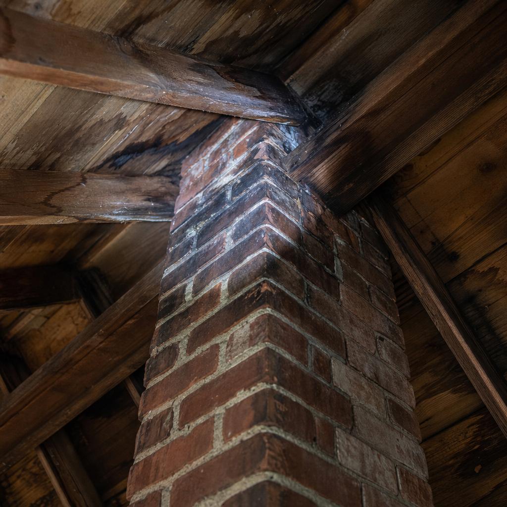 Illustration for chimney cleaning in Orange