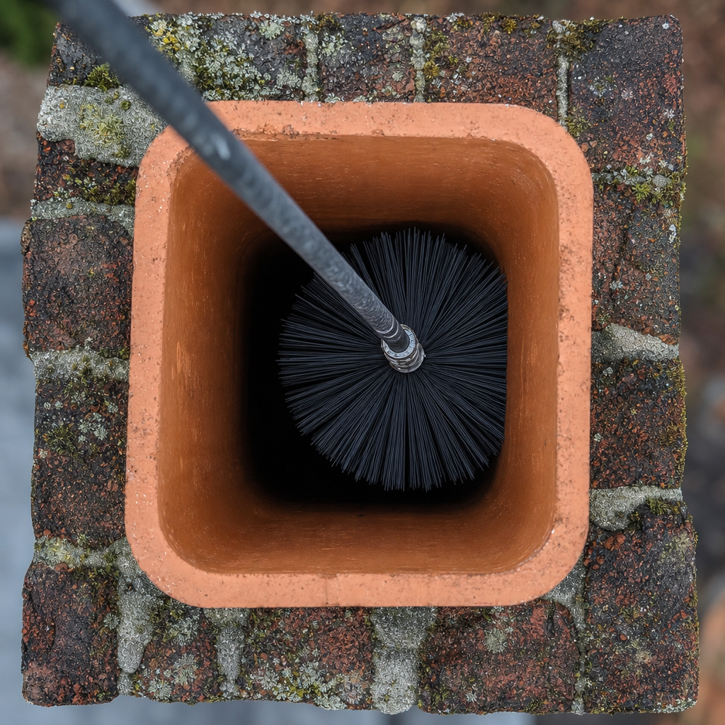 Illustration for chimney cleaning in Glen Ridge