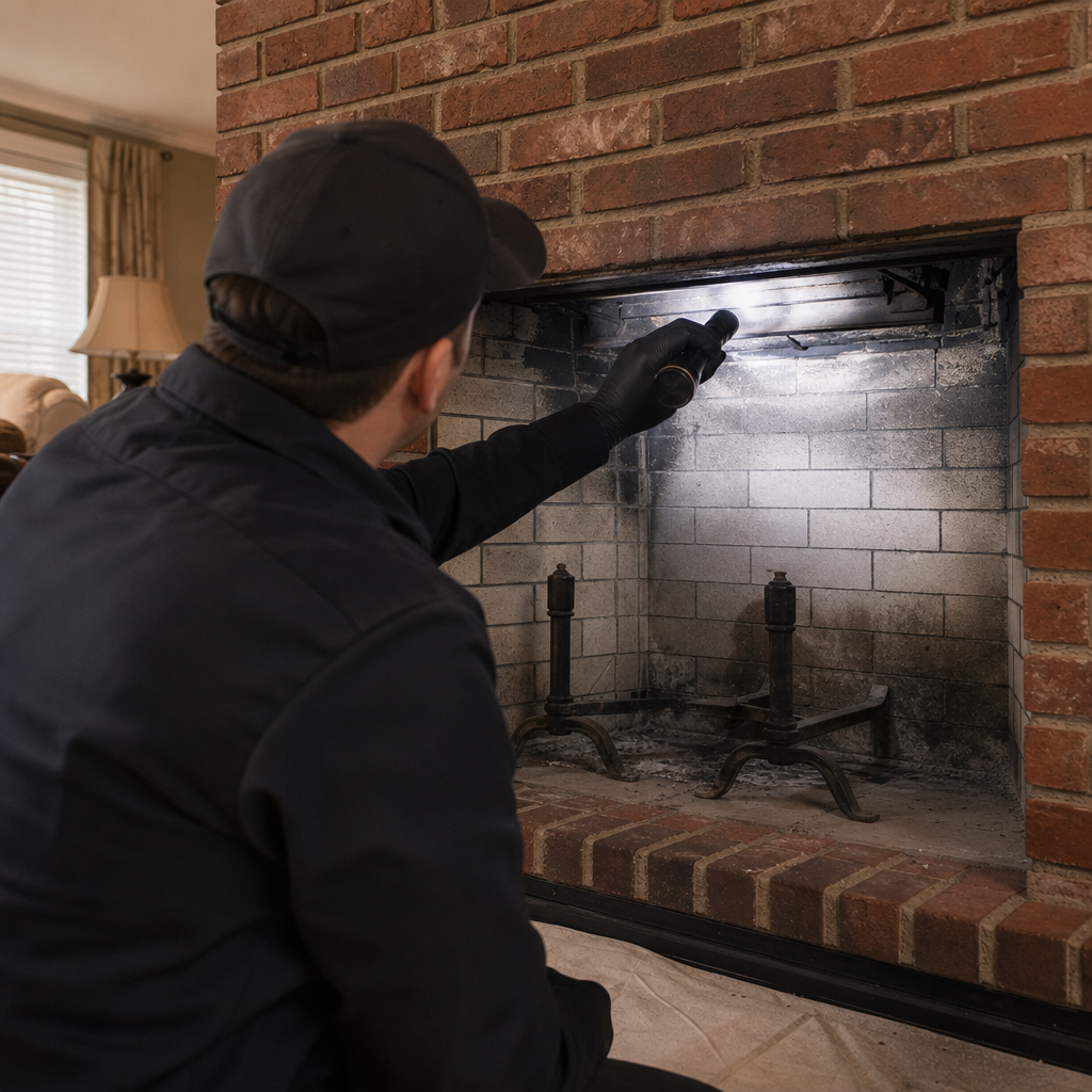 Illustration for chimney cleaning in Hasbrouck Heights