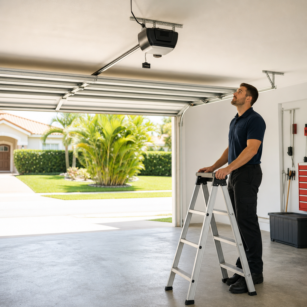 Illustration for garage door repair in Richmond West
