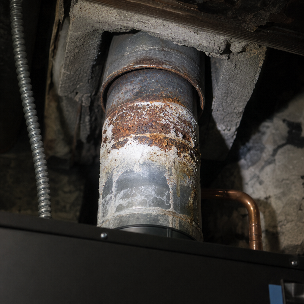Illustration for chimney inspection