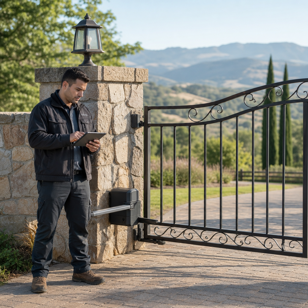 Illustration for gate repair in Leona Valley