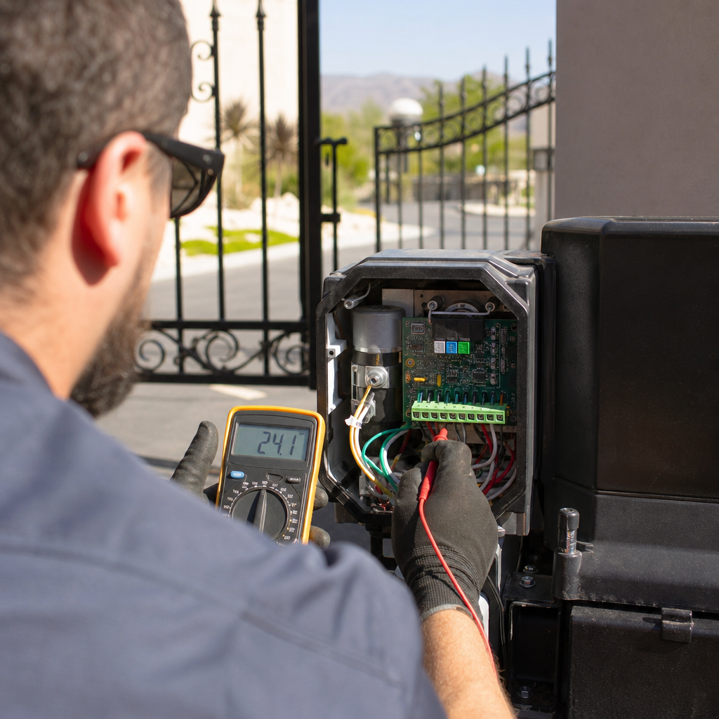 Illustration for automatic gate repair in Santa Clarita