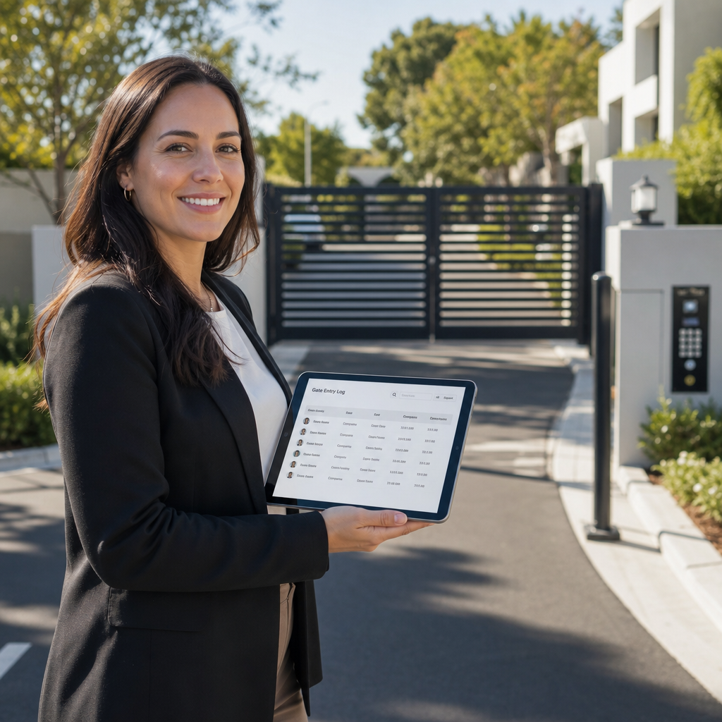 Illustration for rfid automatic gate security features