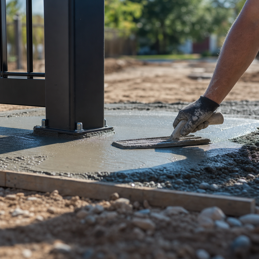 Illustration for automatic gate installation
