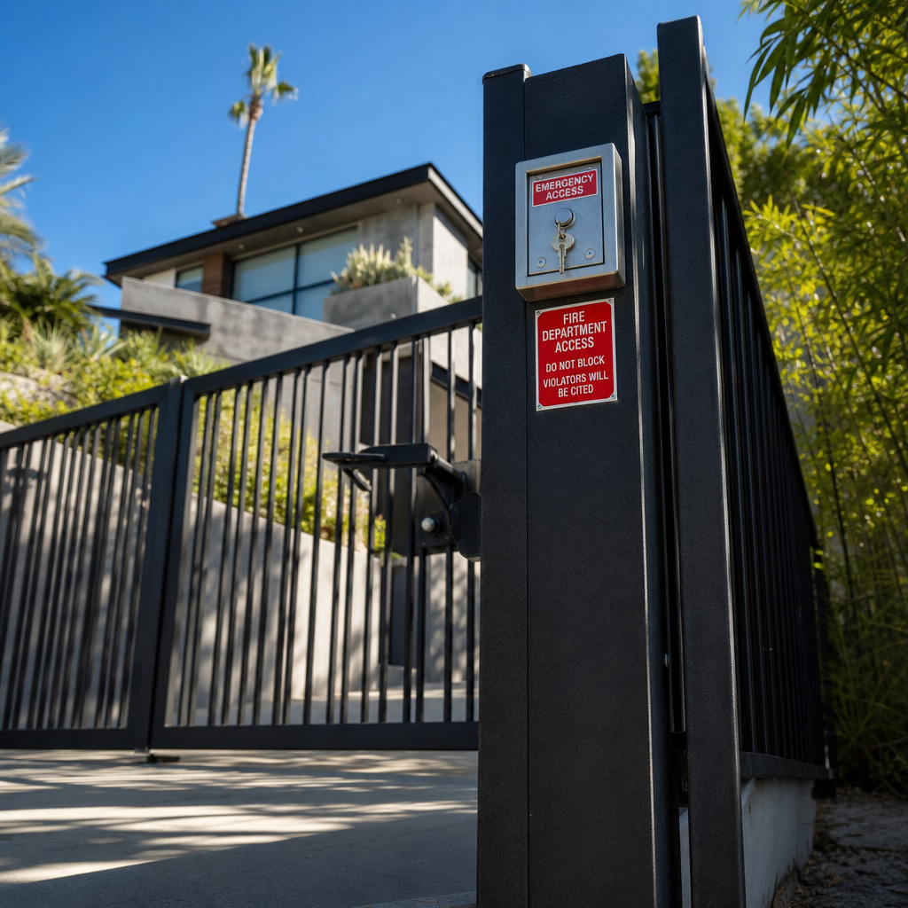 Illustration for automatic gate installation in Silver Lake