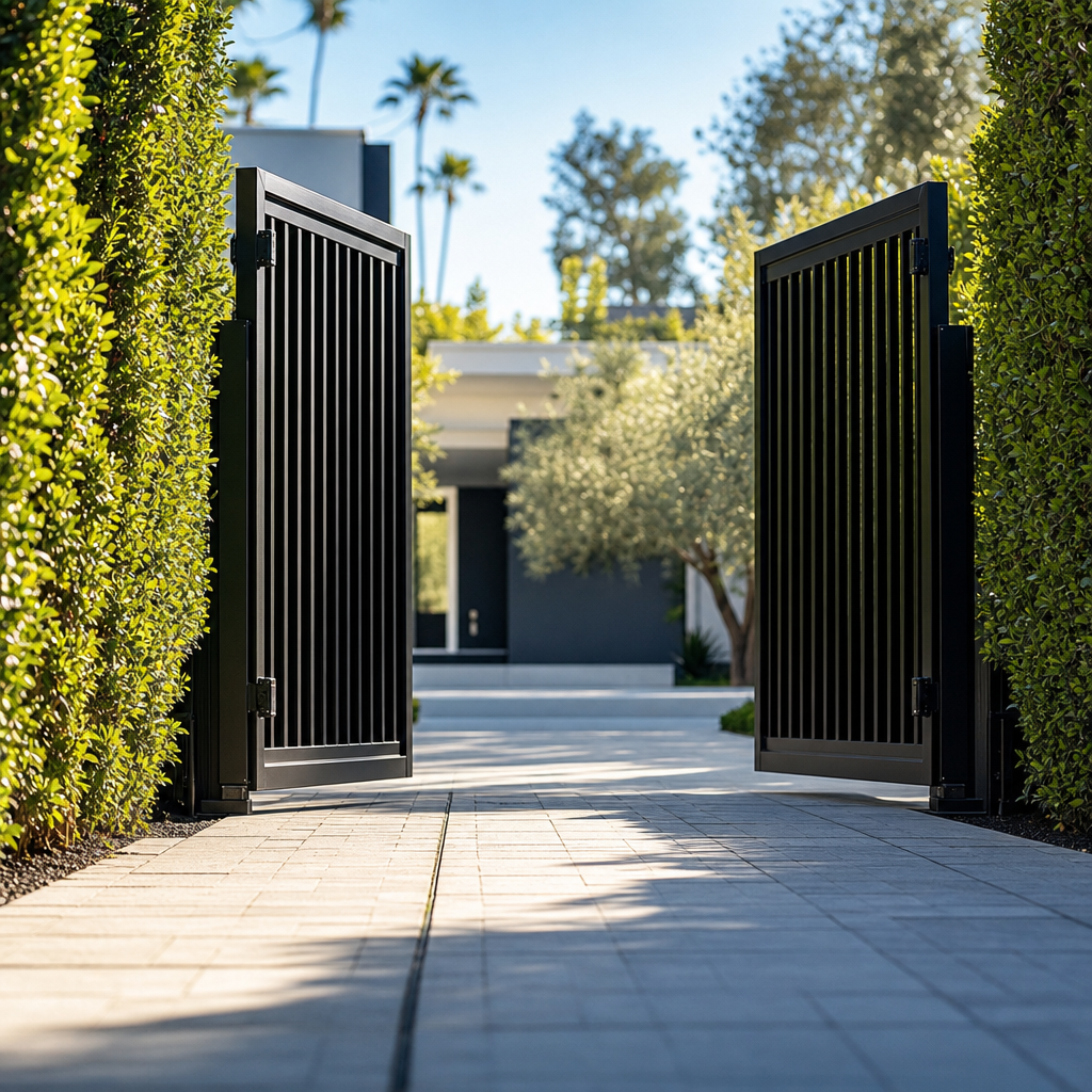 Illustration for automatic gate installation in West Hollywood