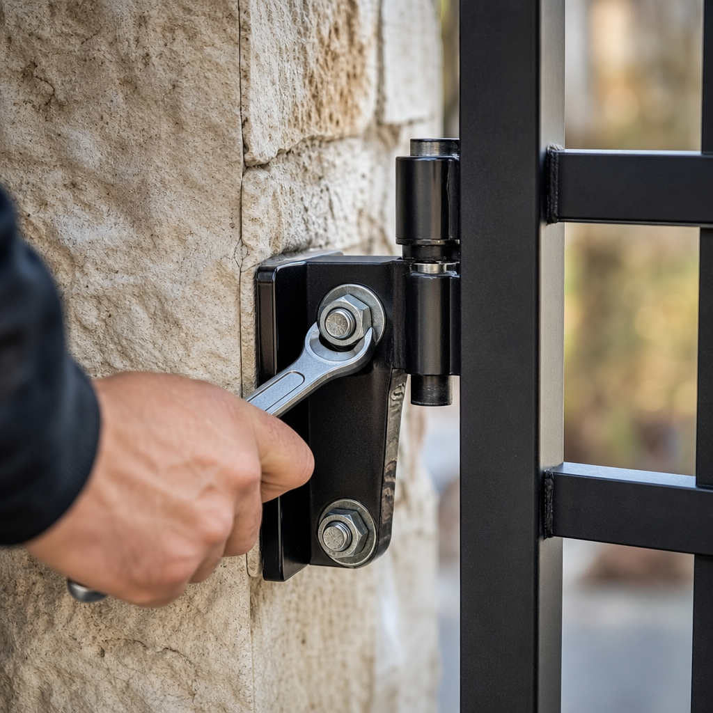 Illustration for residential gate maintenance
