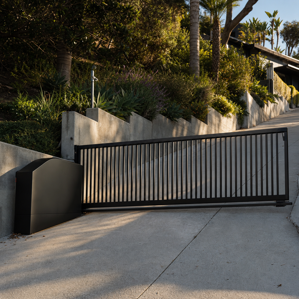 Illustration for gate installation in Silver Lake