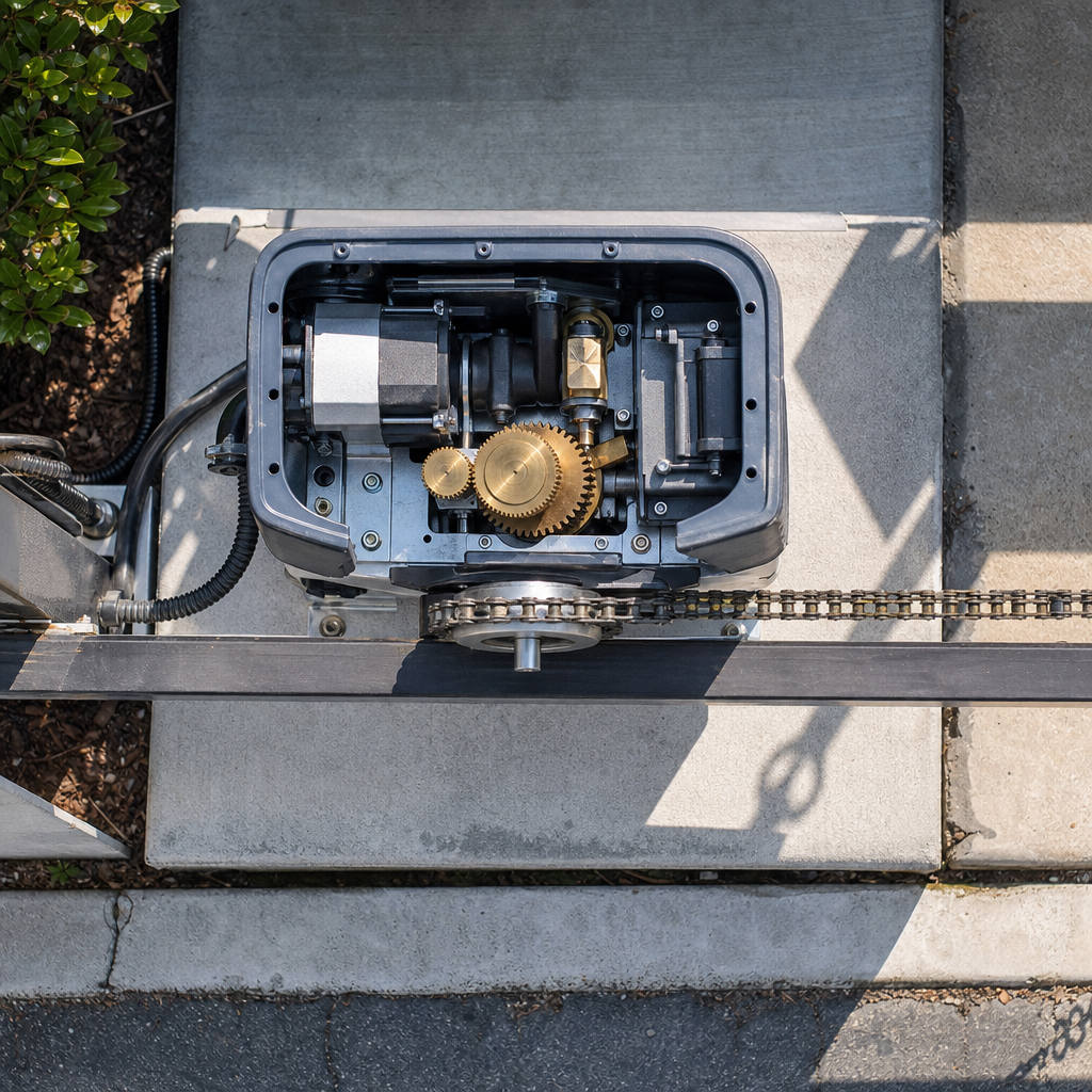 Illustration for automatic gate opener installation in Los Angeles