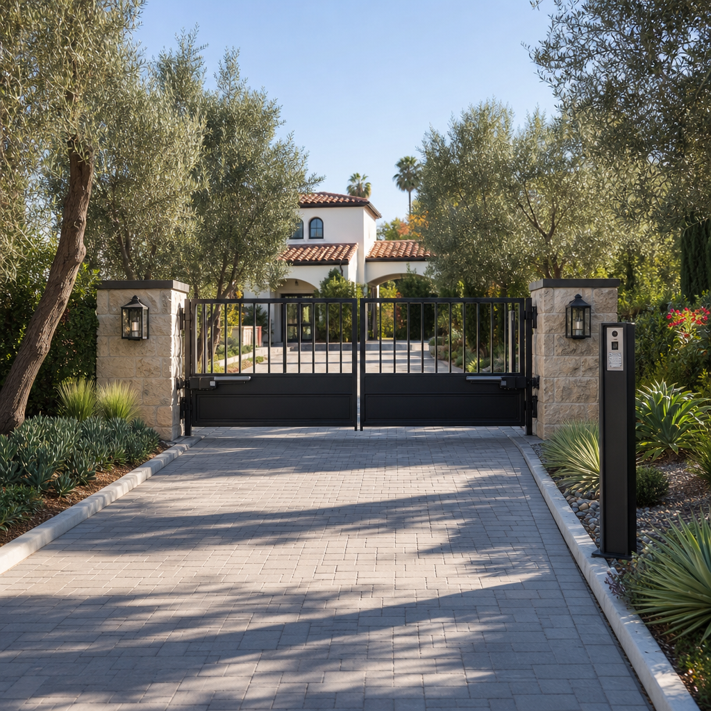 Illustration for automatic gate installation in Sherman Oaks