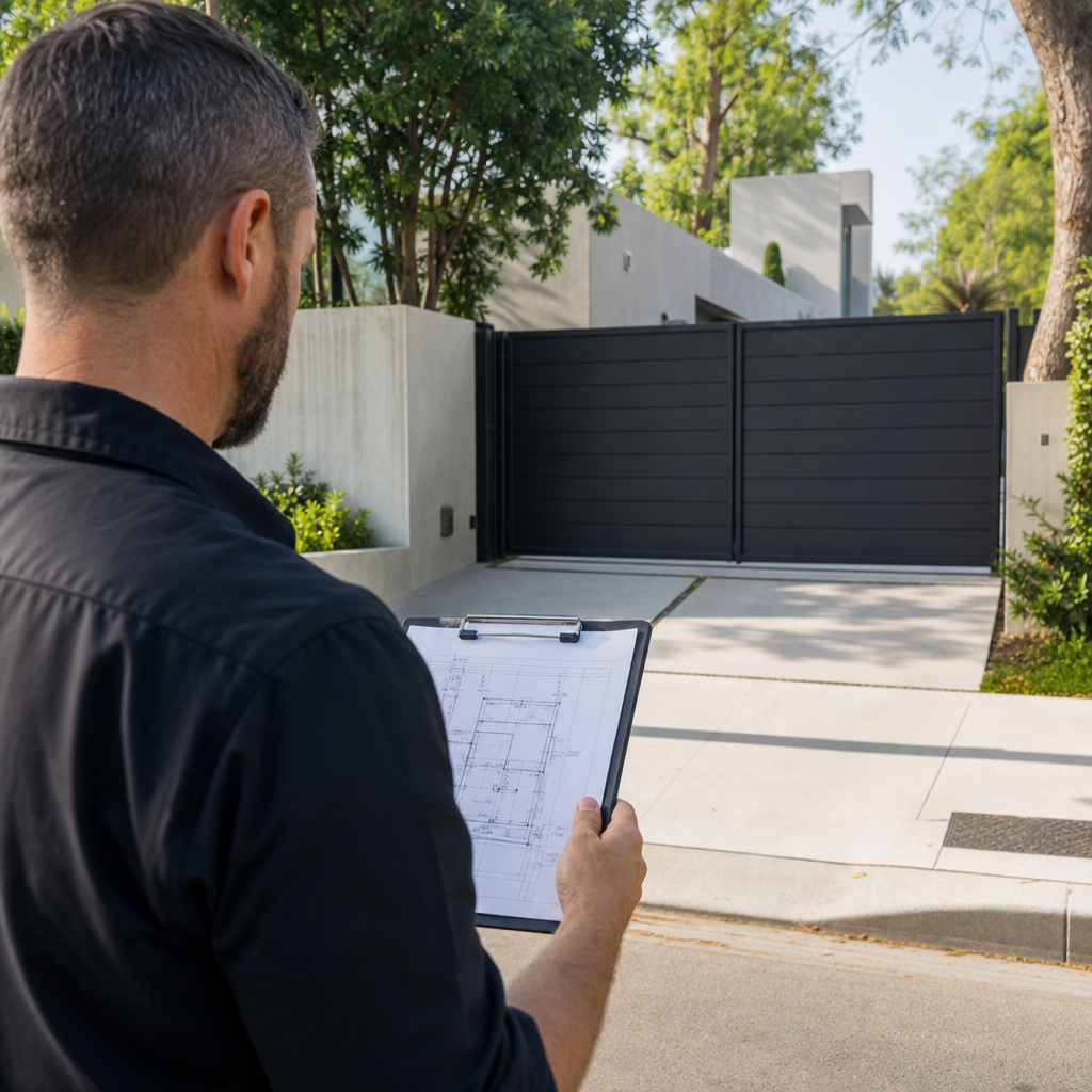 Illustration for gate installation in West Hollywood