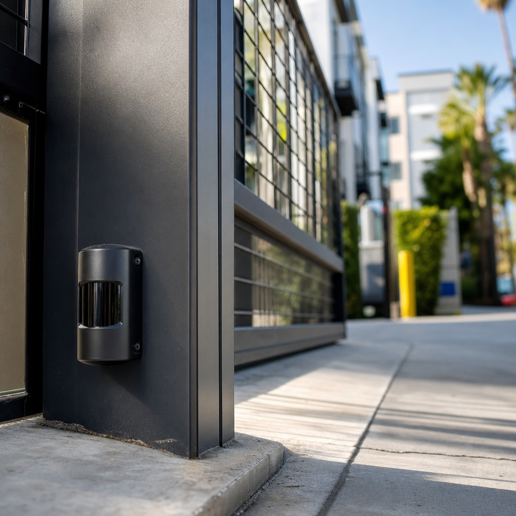 Illustration for automatic gate installation in Koreatown