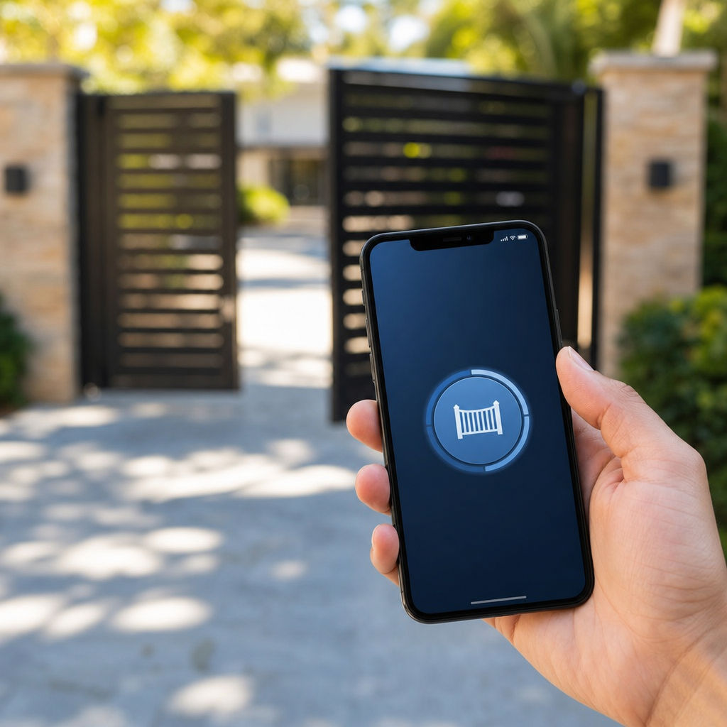 Illustration for gate access control systems