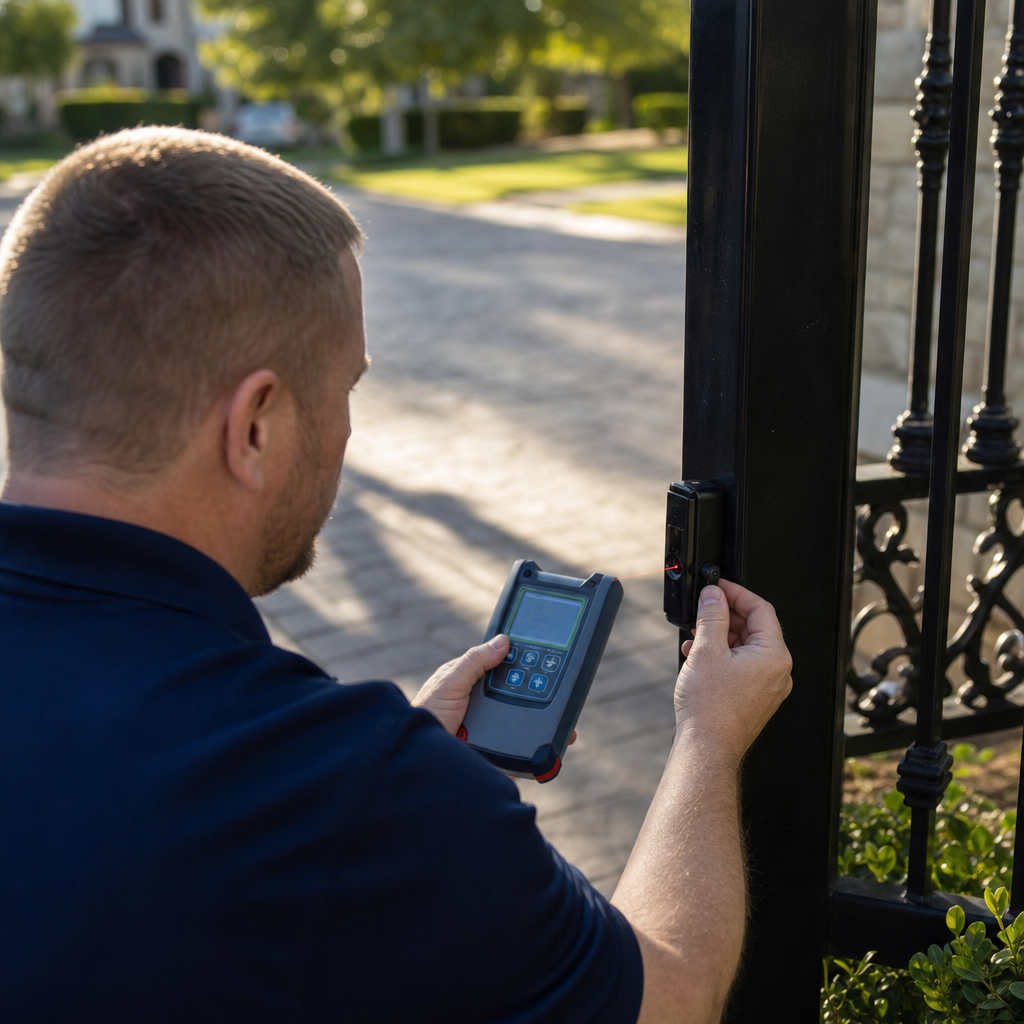 Illustration for gate repair in Carrollton