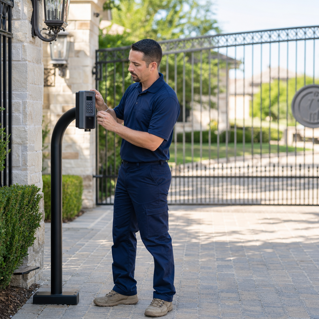 Illustration for automatic gate repair in Addison