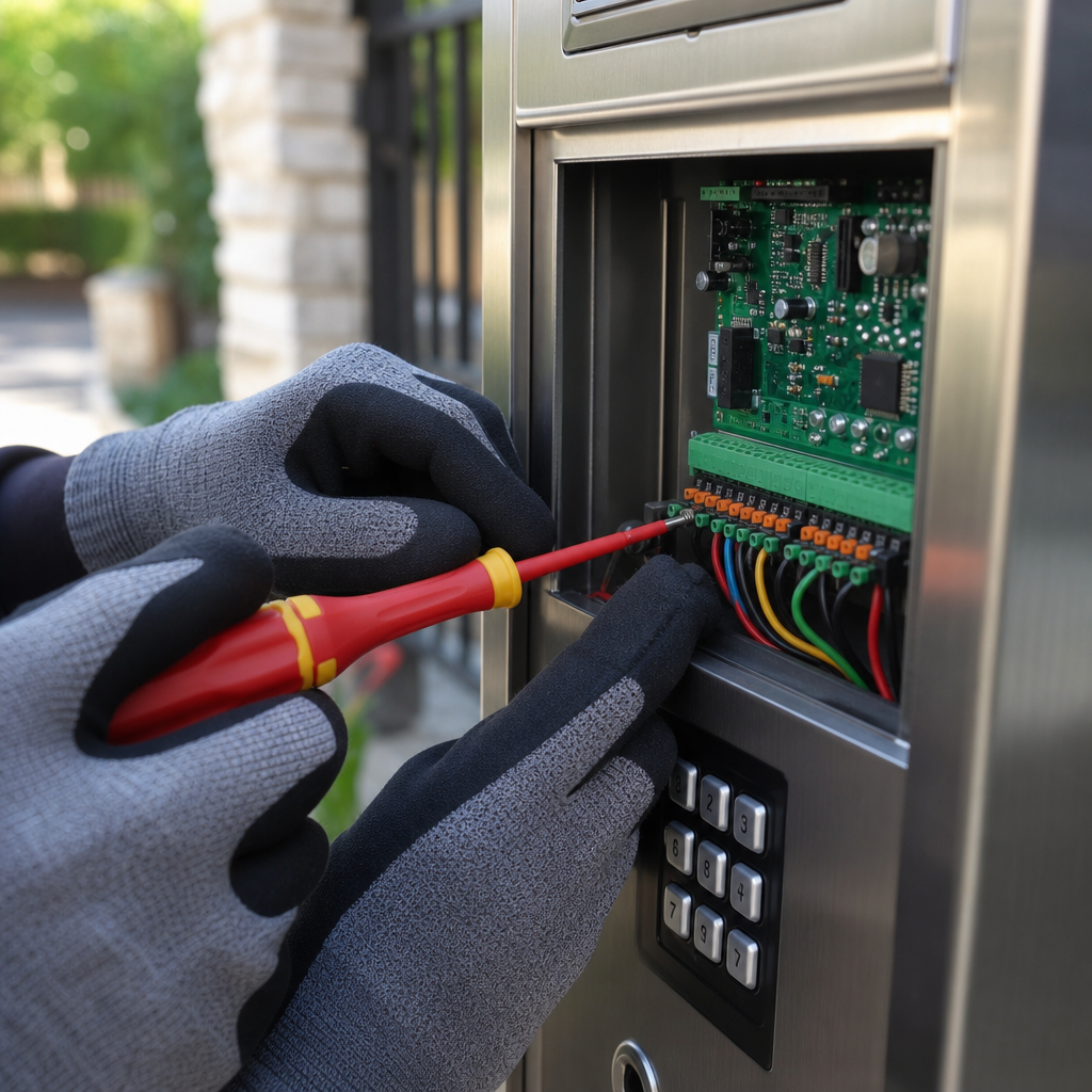 Illustration for automatic gate repair in Farmers Branch