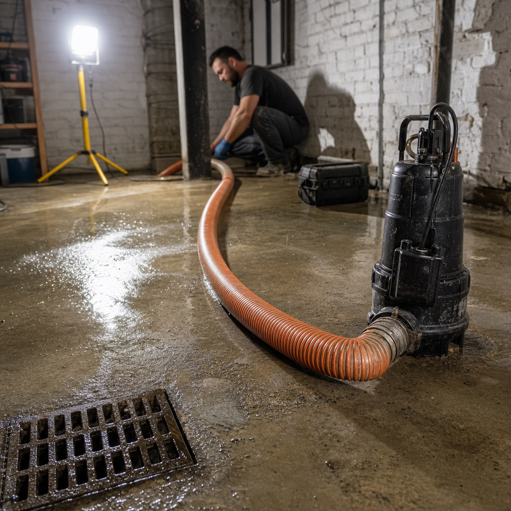 Illustration for water damage restoration in Ditmars Steinway