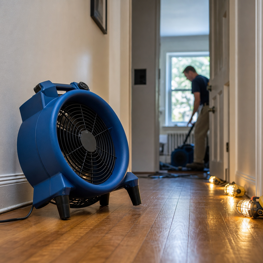 Illustration for emergency water damage restoration in Ditmars Steinway