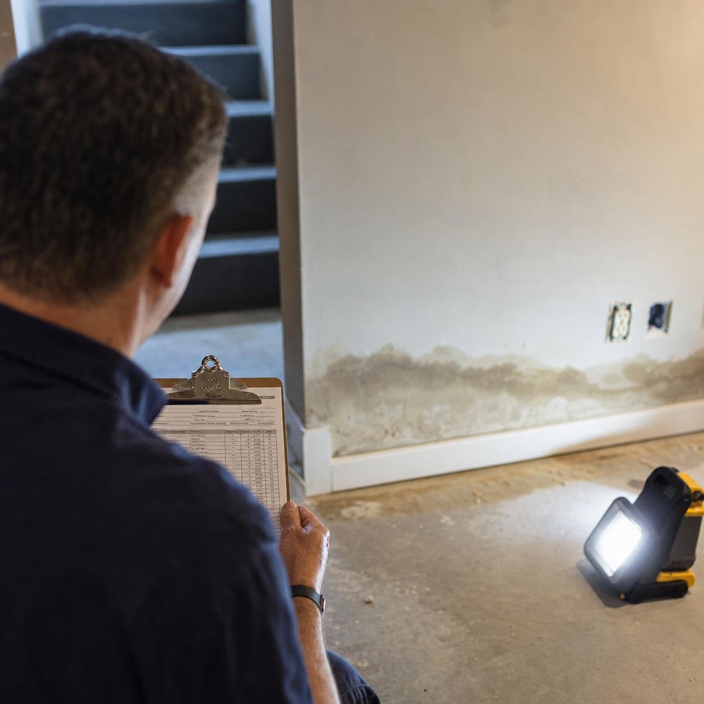 Illustration for water damage restoration in Douglaston