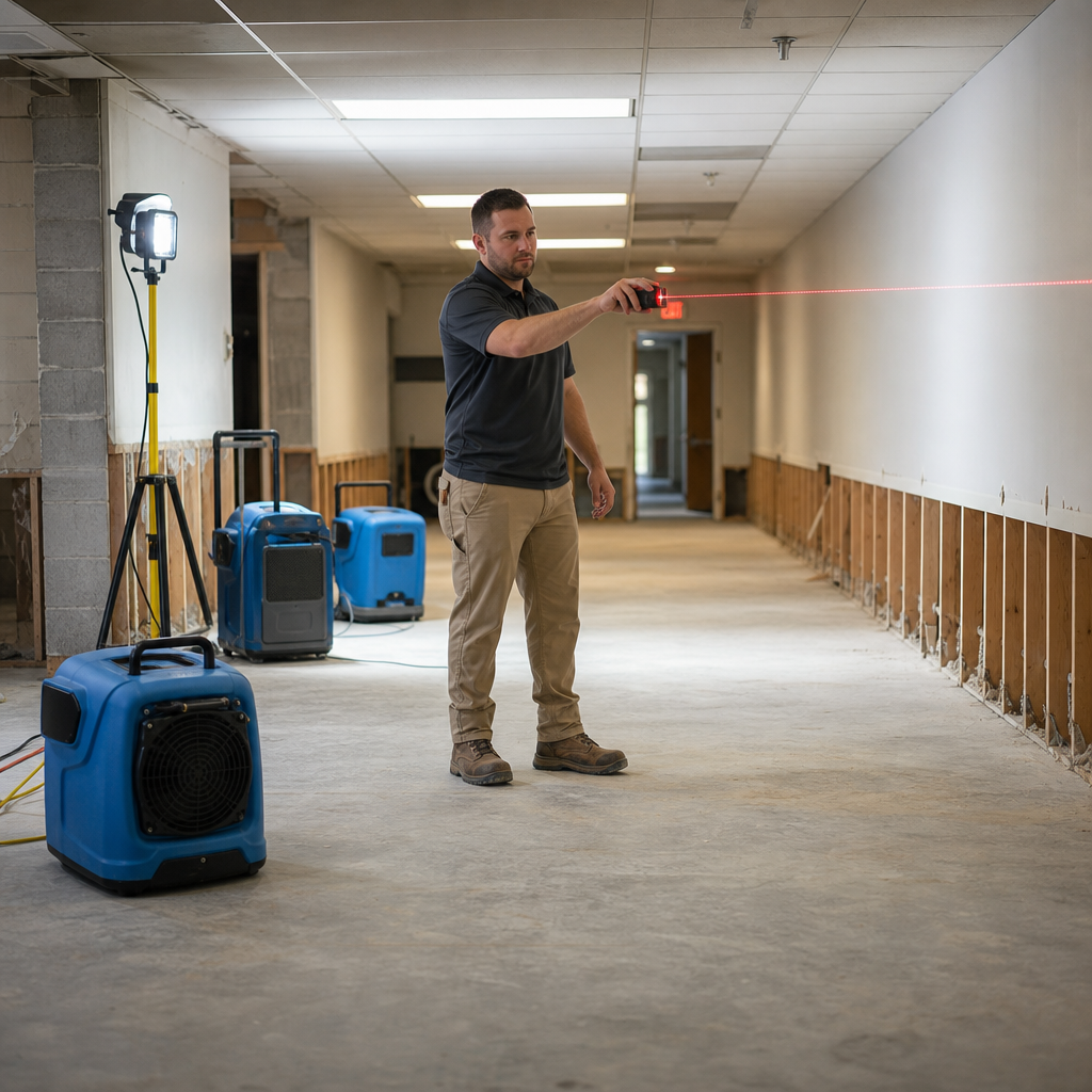 Illustration for water damage restoration in Hunts Point