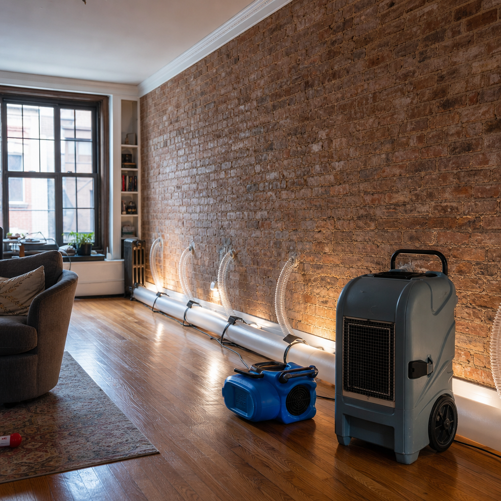 Illustration for emergency water damage restoration in Astoria