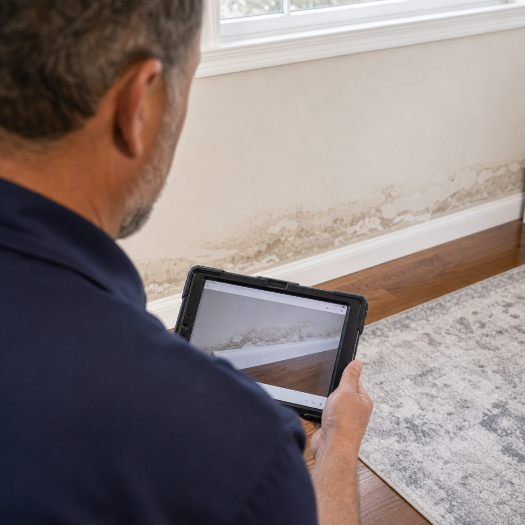 Illustration for water damage restoration in Richmond Hill