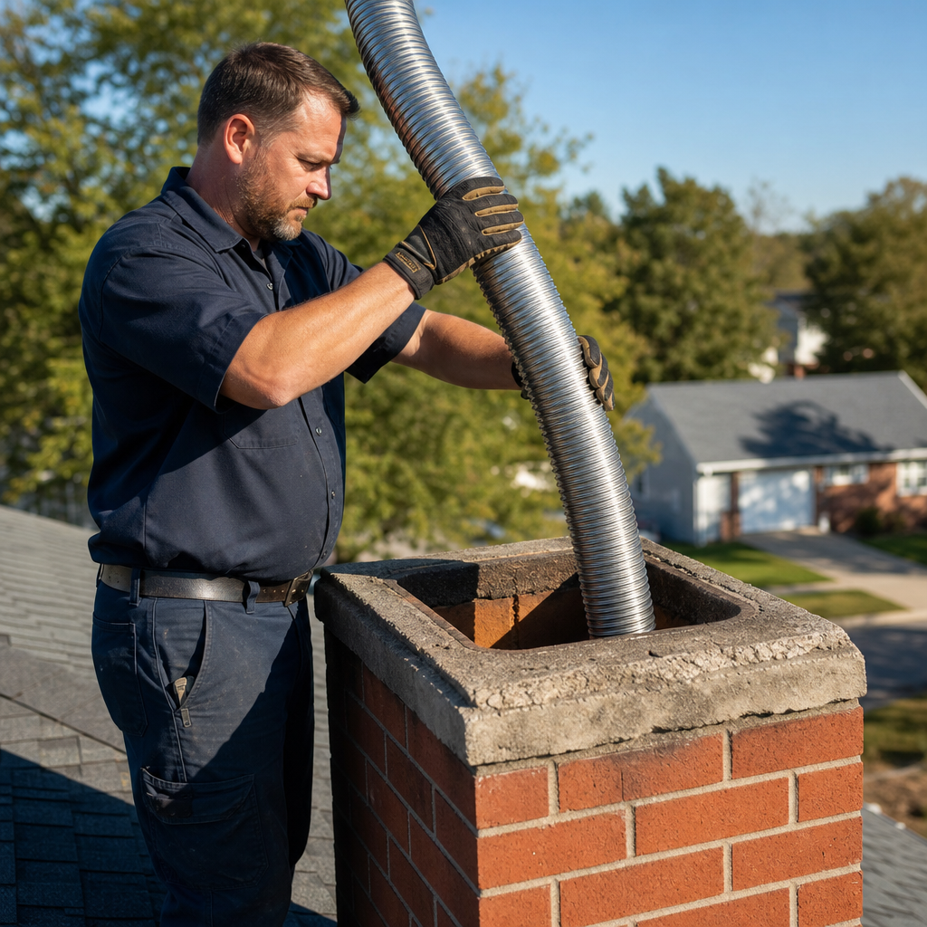 Illustration for chimney liner repair in Knoxville