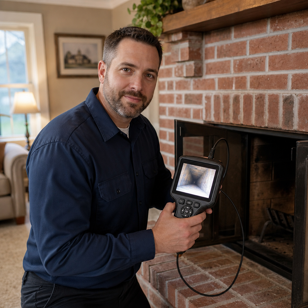 Illustration for chimney cleaning in Jonesborough