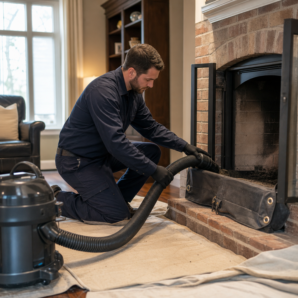 Illustration for chimney sweep in Brentwood Estates