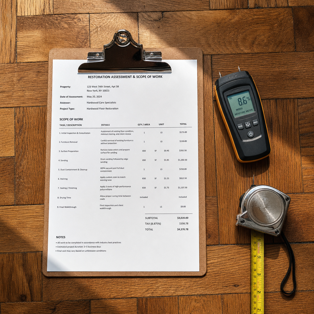 Illustration for water damage restoration in Upper West Side
