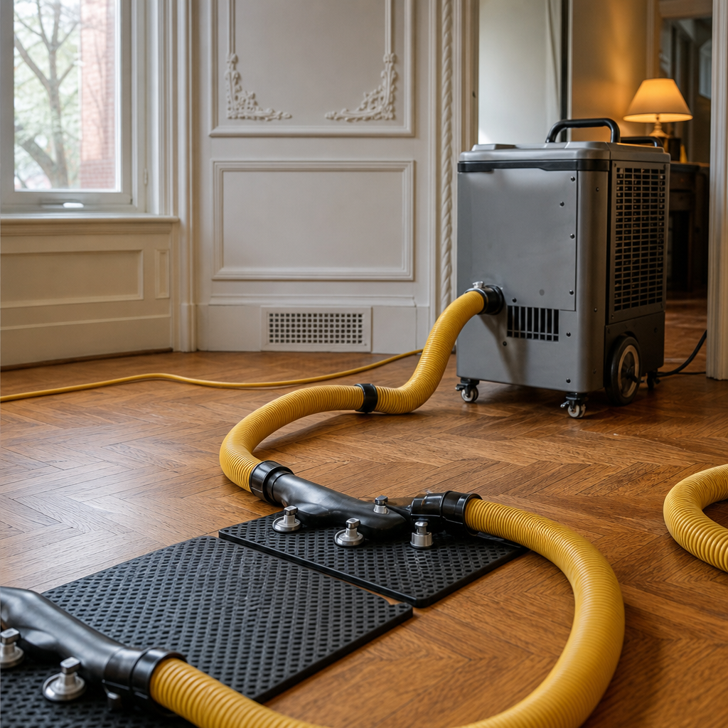 Illustration for water damage restoration in Astoria