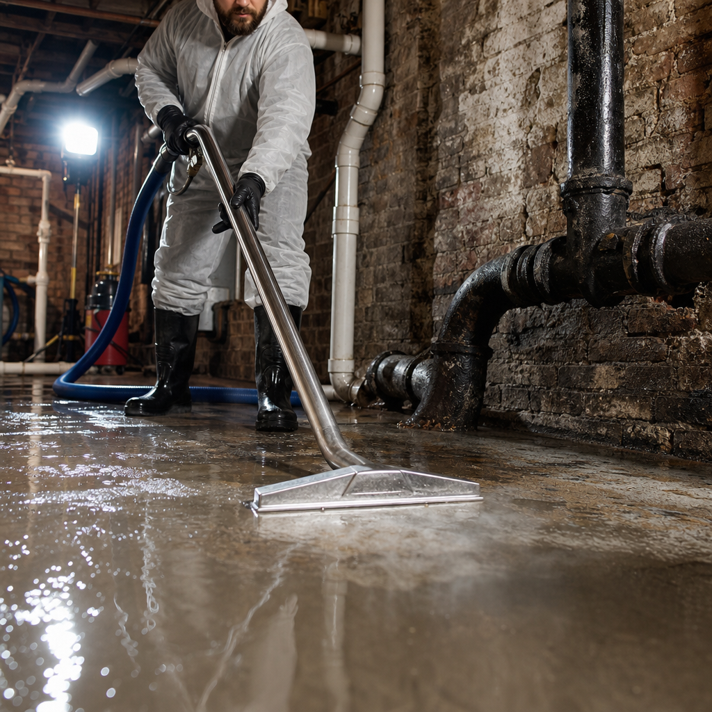 Illustration for water damage restoration in Lower Manhattan