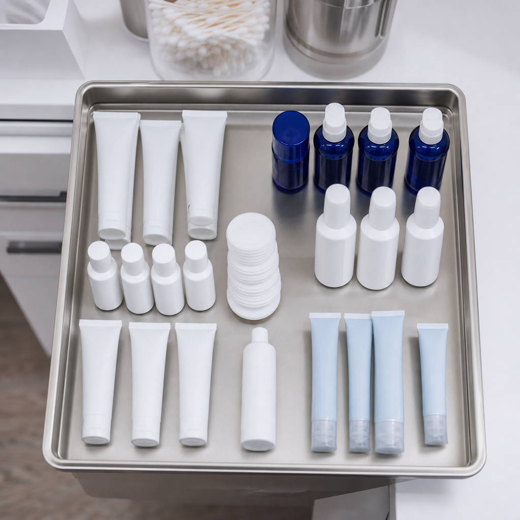 Illustration for acne treatment solutions comparison