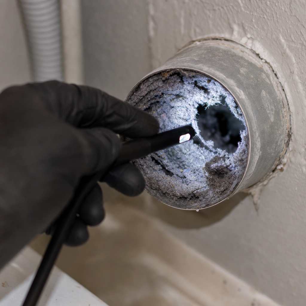 Illustration for dryer vent cleaning in Boca Raton