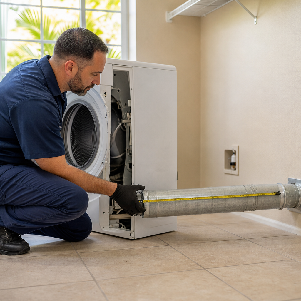 Illustration for dryer vent cleaning in Flagami